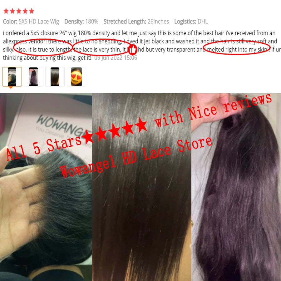 WOW ANGEL HD Lace Frontal Wig HD Lace