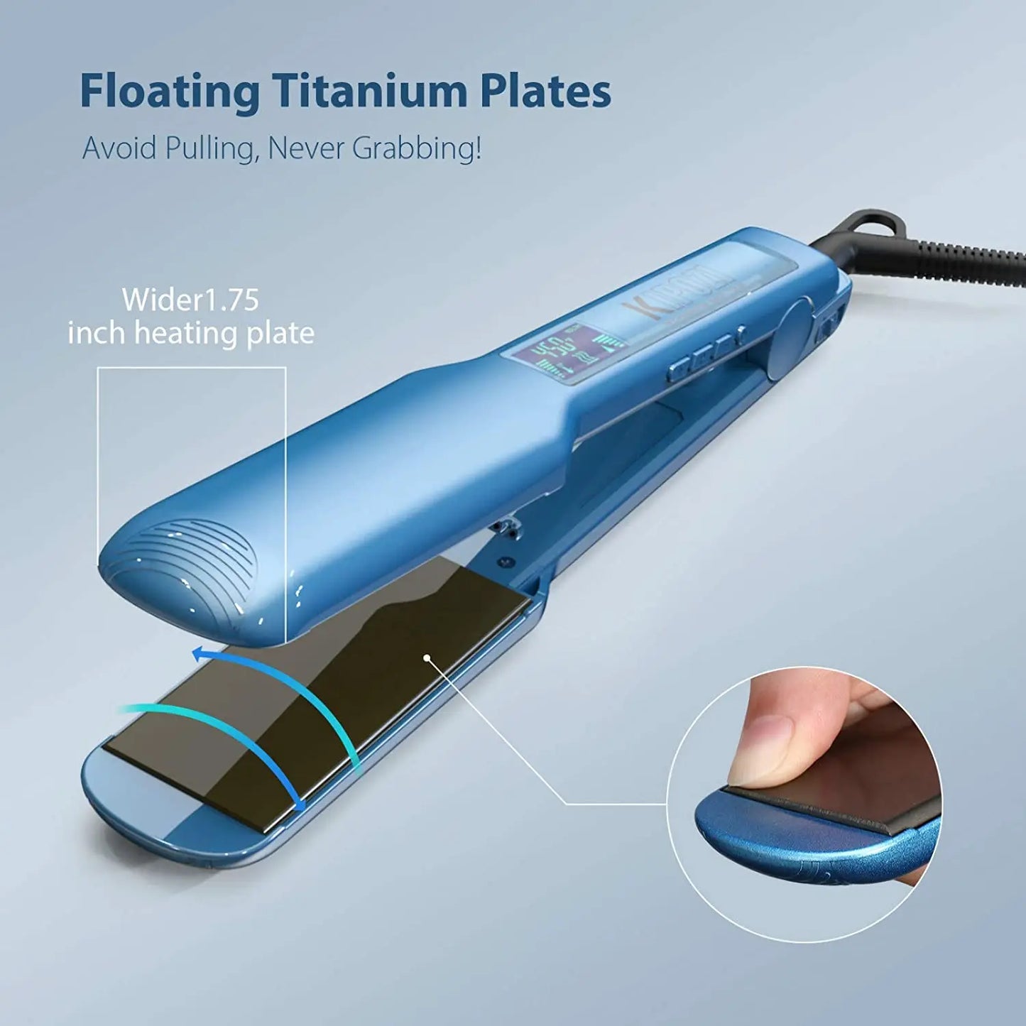 KIPOZI Professional Titanium Flat Iron