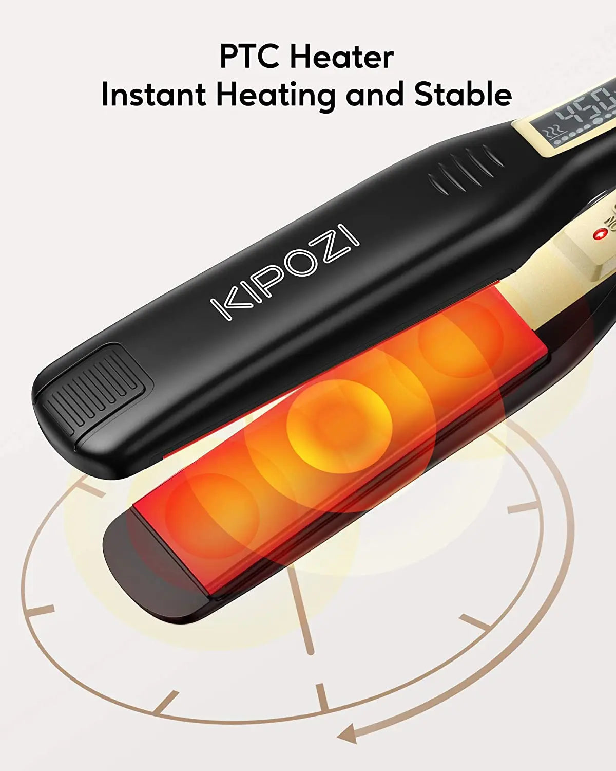 KIPOZI Professional Titanium Flat Iron