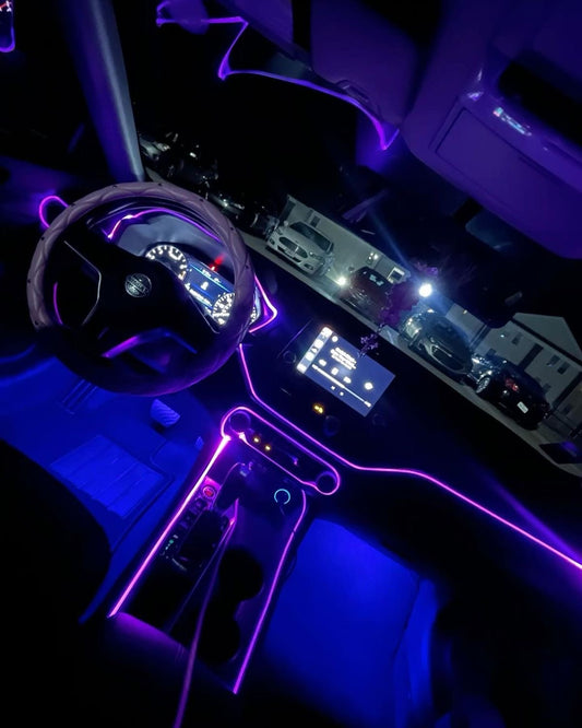 5M RGB Car Interior LED Strip Lights - Ambient Neon Glow Kit