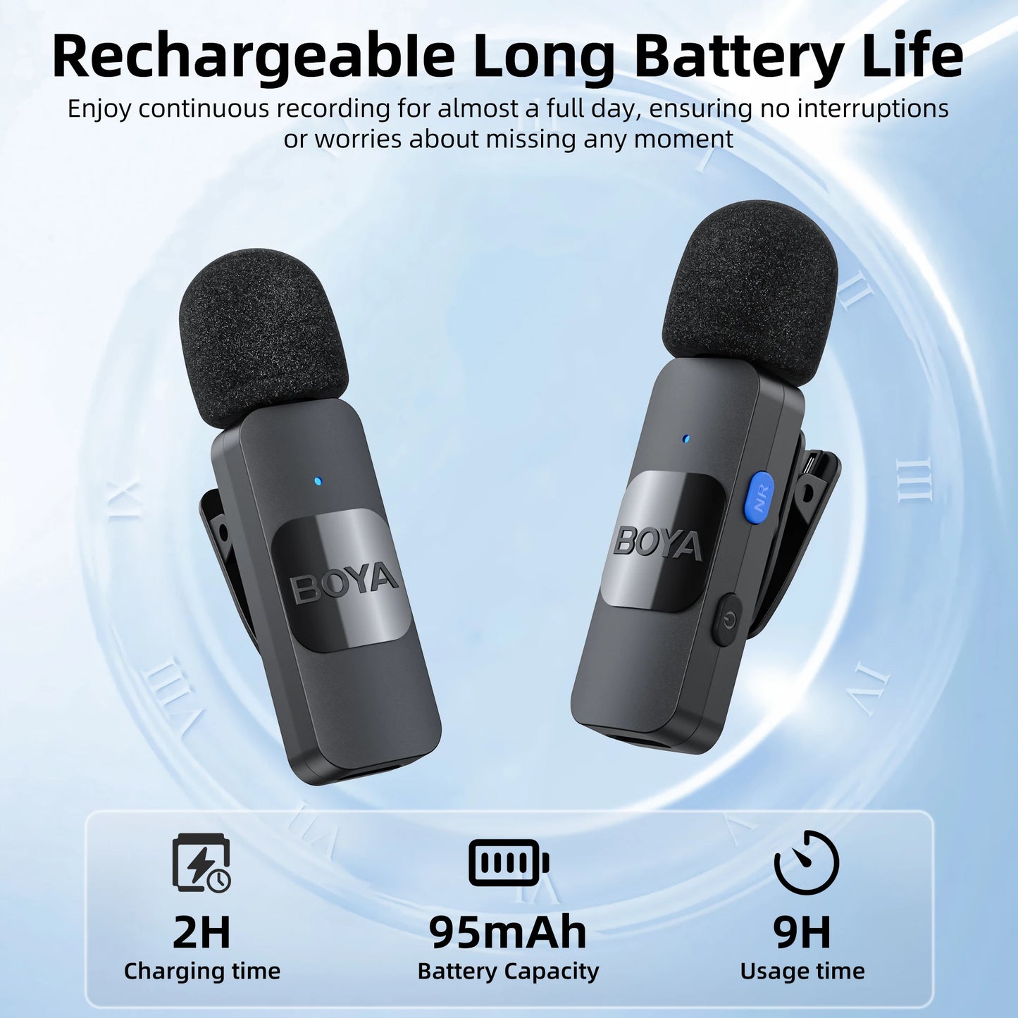 BOYA BY-V Pro Wireless Lavalier Microphone Ki