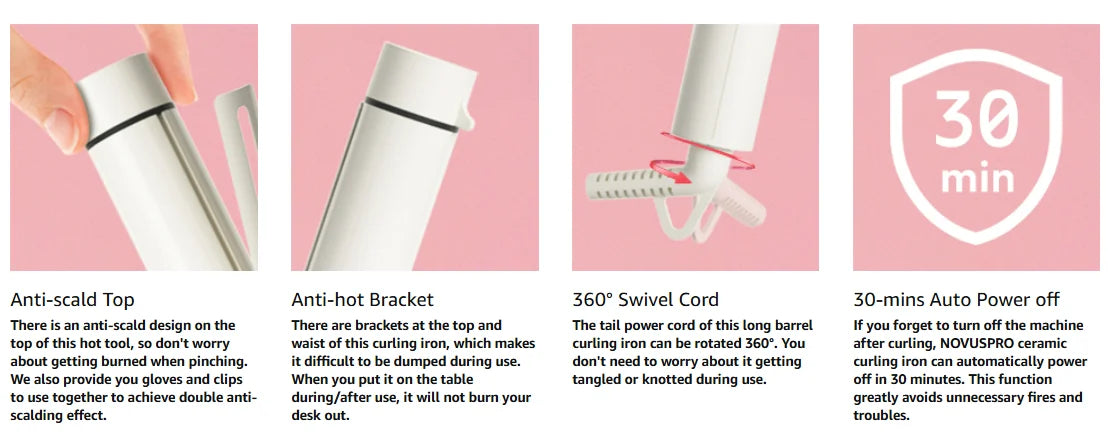 1.5 Inch Extra Large Curling Wand for Long Hair