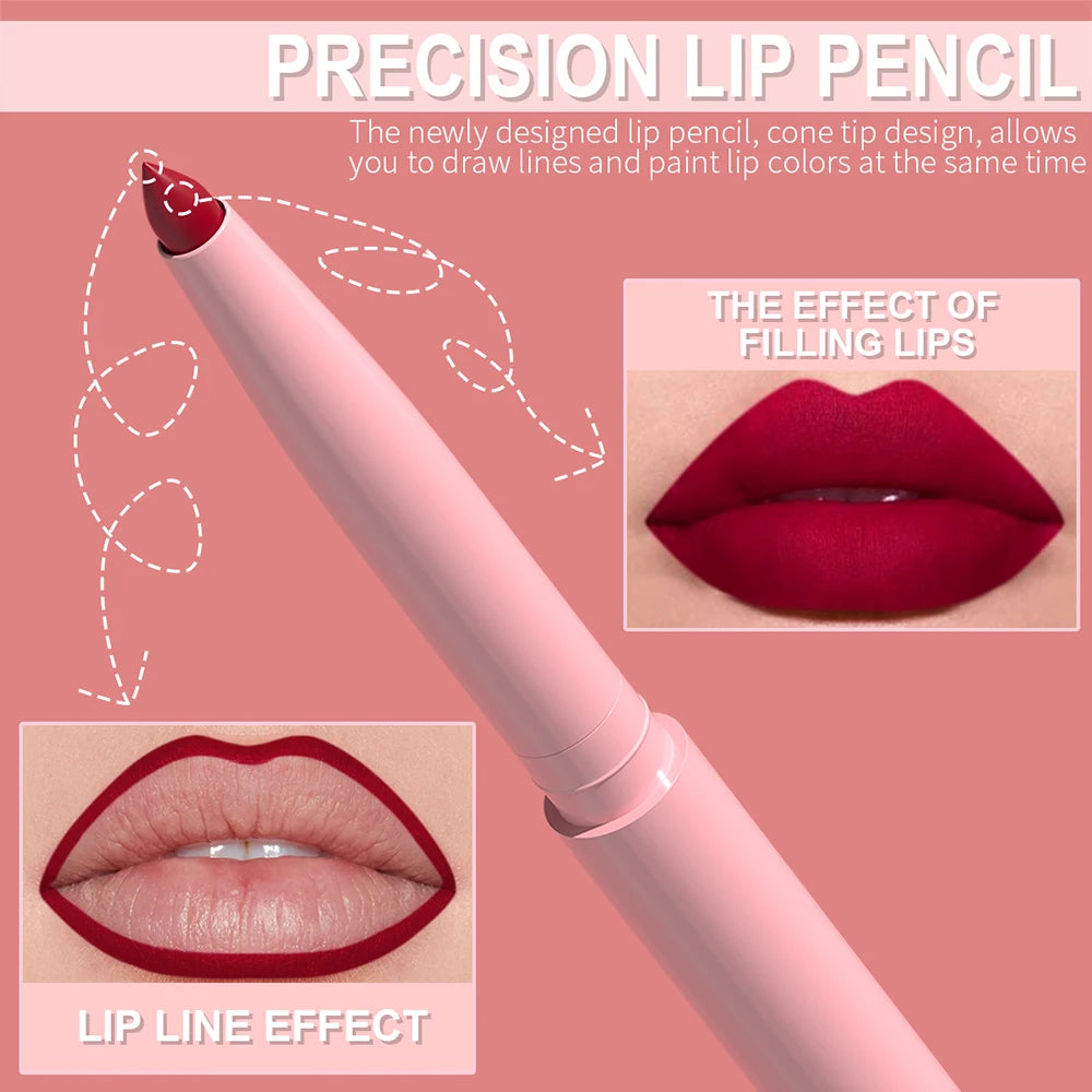 Matte Lip Liner Pencil Set