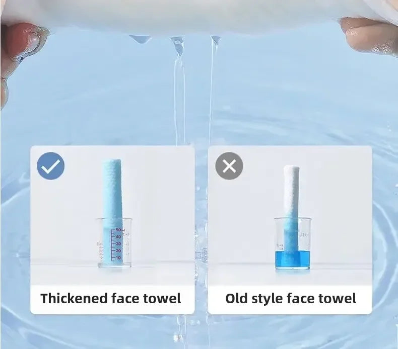 Reusable thickened face towel One pack of 50/100 pieces per pack Travel cleanser wet dry makeup remover cotton soft fabric tool