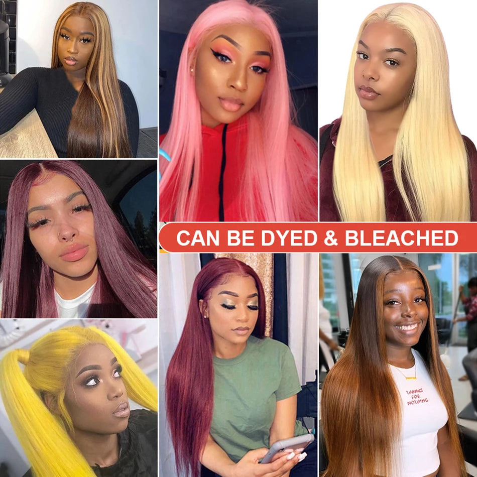 Bone Straight Jet Black HD Human Hair Wig