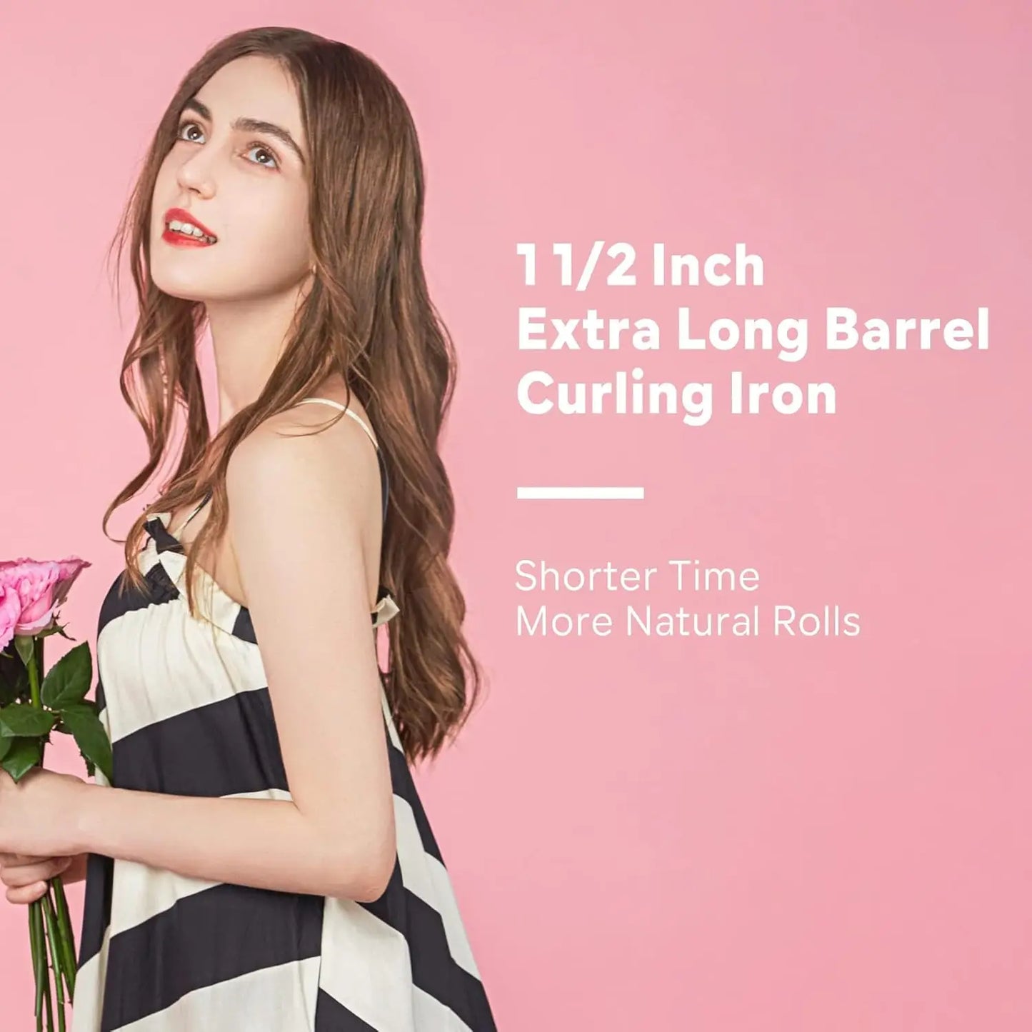 1.5 Inch Extra Large Curling Wand for Long Hair