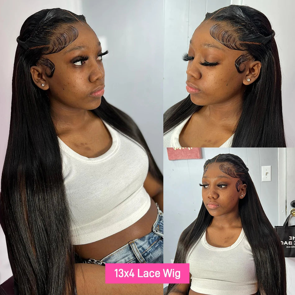 Straight Human Hair Wigs Hd Lace Brazilian