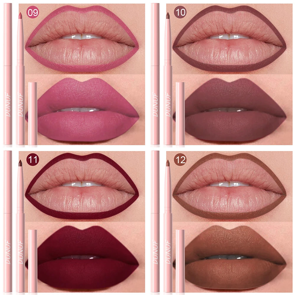 Matte Lip Liner Pencil Set