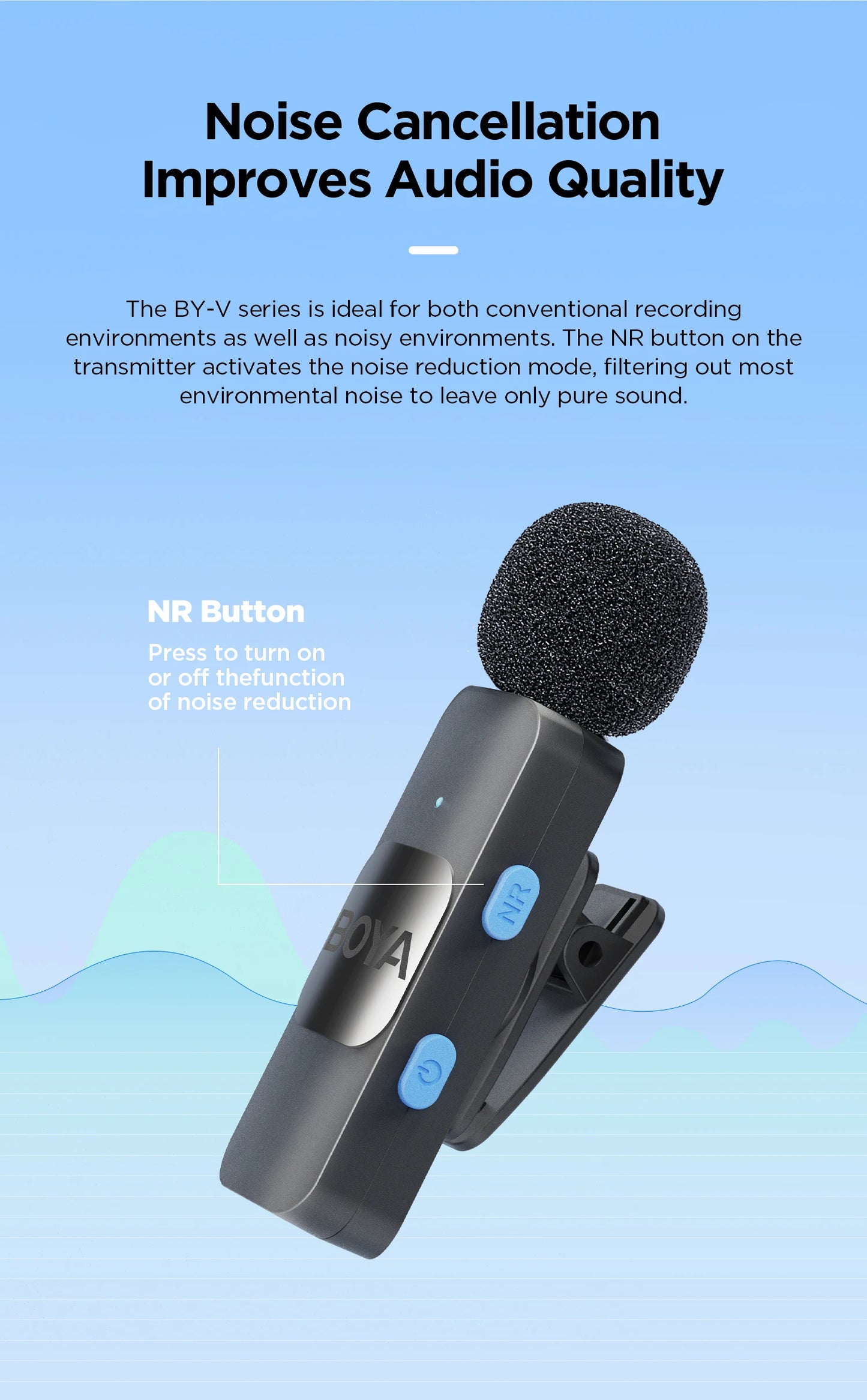 BOYA BY-V Pro Wireless Lavalier Microphone Ki