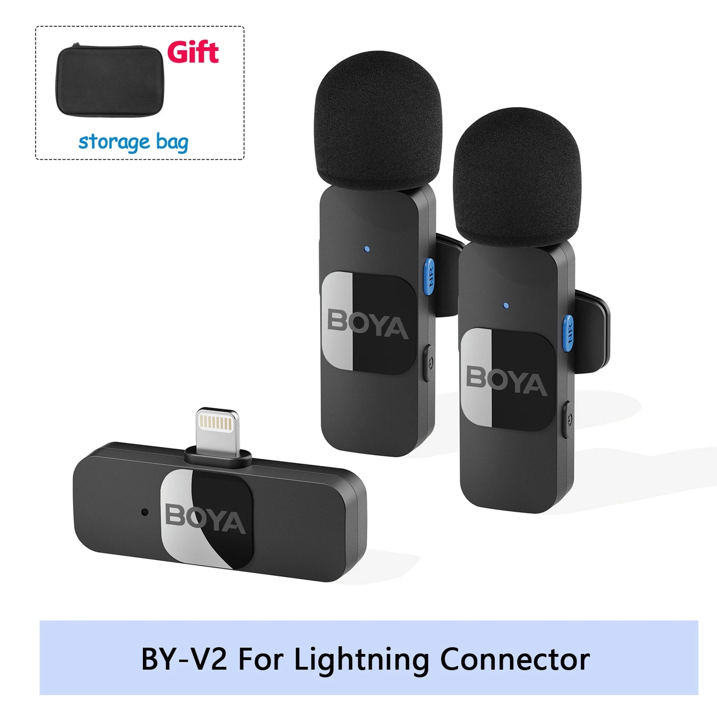 BOYA BY-V Pro Wireless Lavalier Microphone Ki