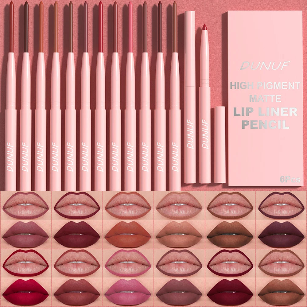 Matte Lip Liner Pencil Set