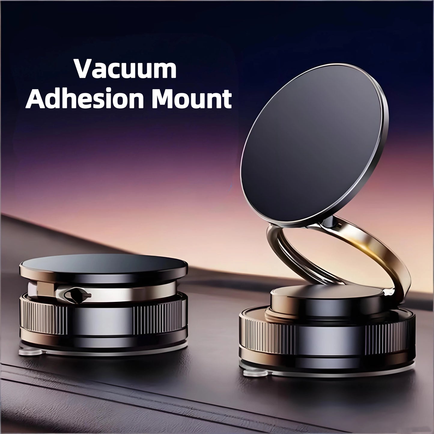 3-IN-1 Magnetic Foldable Phone Stand - Car, Desk & Travel Mount