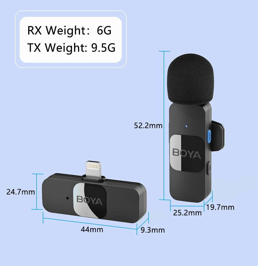 BOYA BY-V Pro Wireless Lavalier Microphone Ki