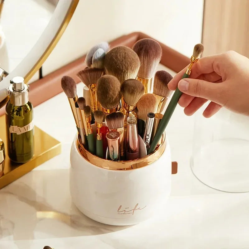 360 Rotating Clear Makeup Organizer