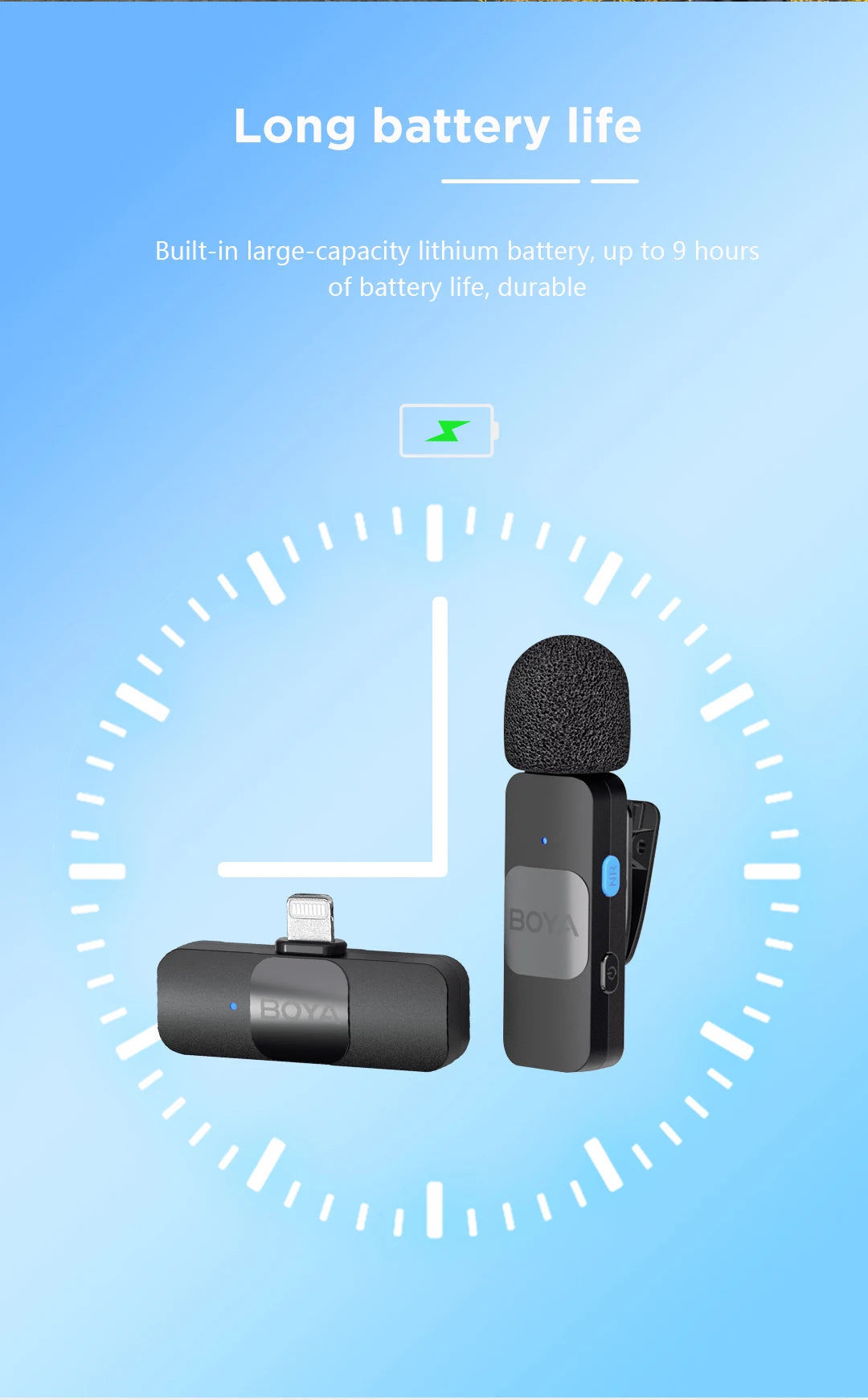 BOYA BY-V Pro Wireless Lavalier Microphone Ki