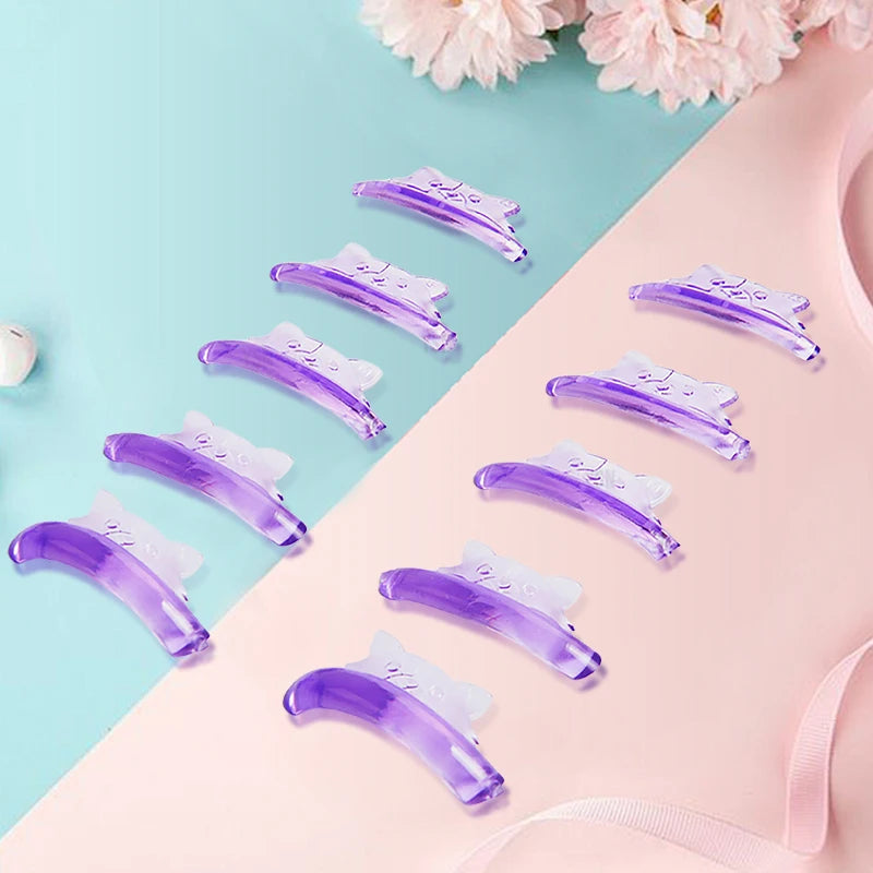 5 Pairs C Curl Silicone Eyelash Perm Pads Sticky Lashes Rod Shield Lifting 3D Eyelash Curler Accessories Makeup Tool