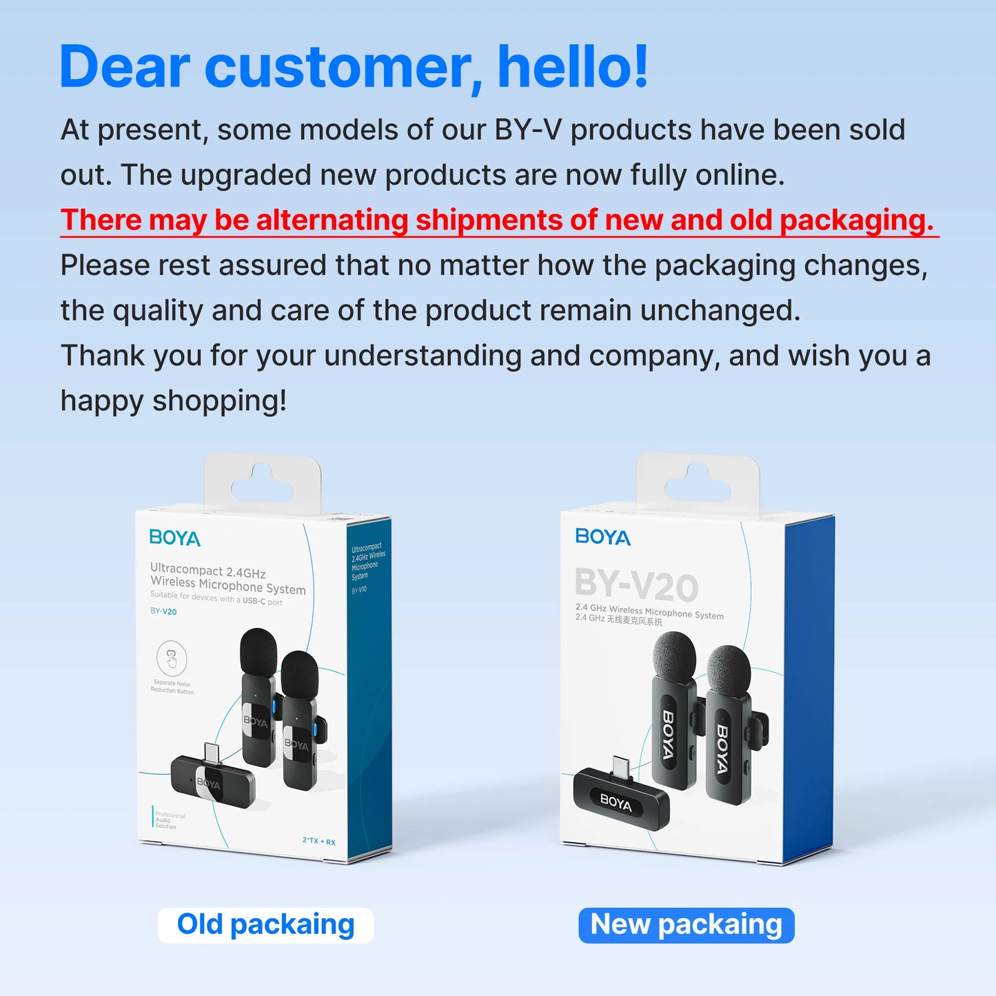 BOYA BY-V Pro Wireless Lavalier Microphone Ki