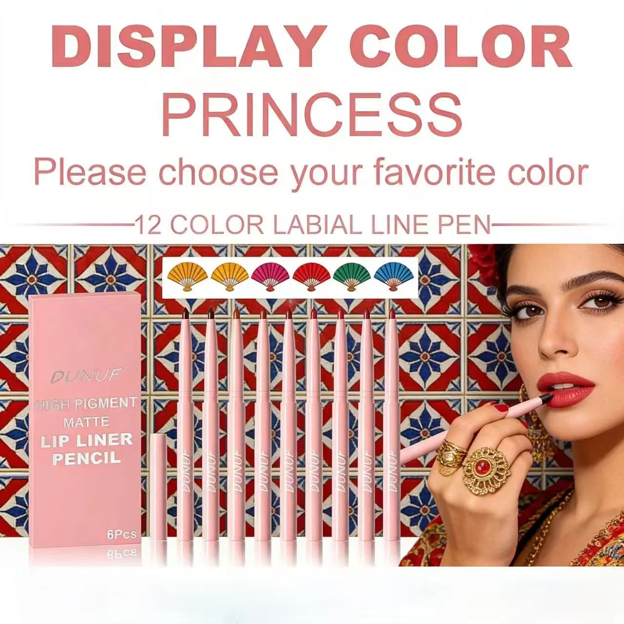 Matte Lip Liner Pencil Set