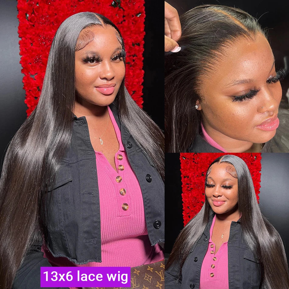 Straight Human Hair Wigs Hd Lace Brazilian