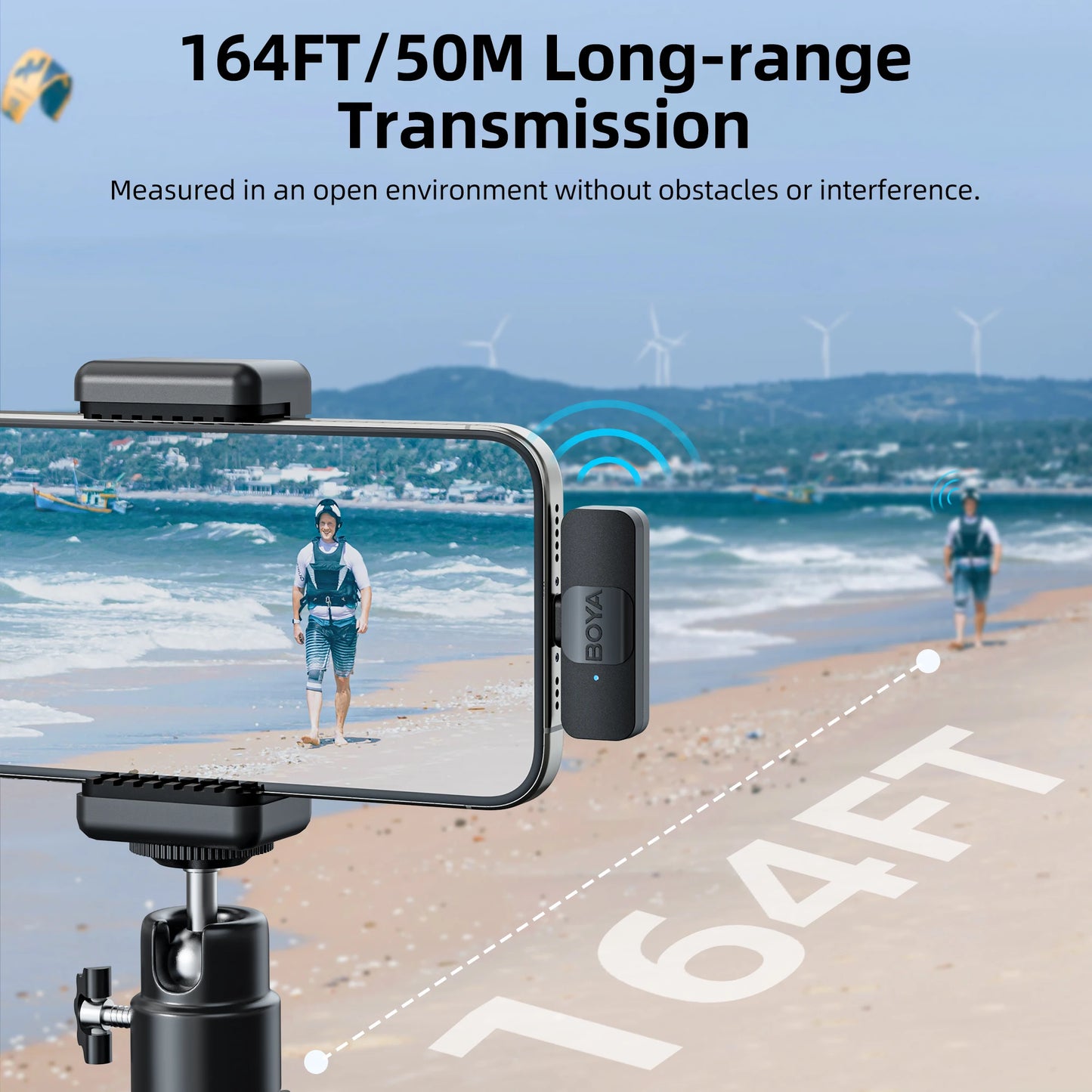 BOYA BY-V Pro Wireless Lavalier Microphone Ki