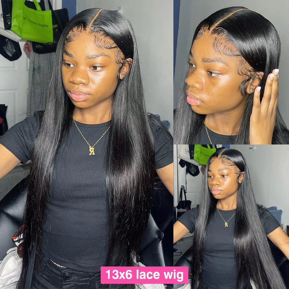 Straight Human Hair Wigs Hd Lace Brazilian