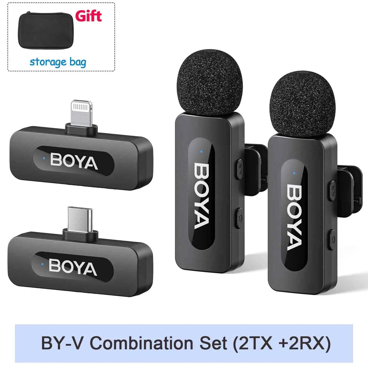 BOYA BY-V Pro Wireless Lavalier Microphone Ki