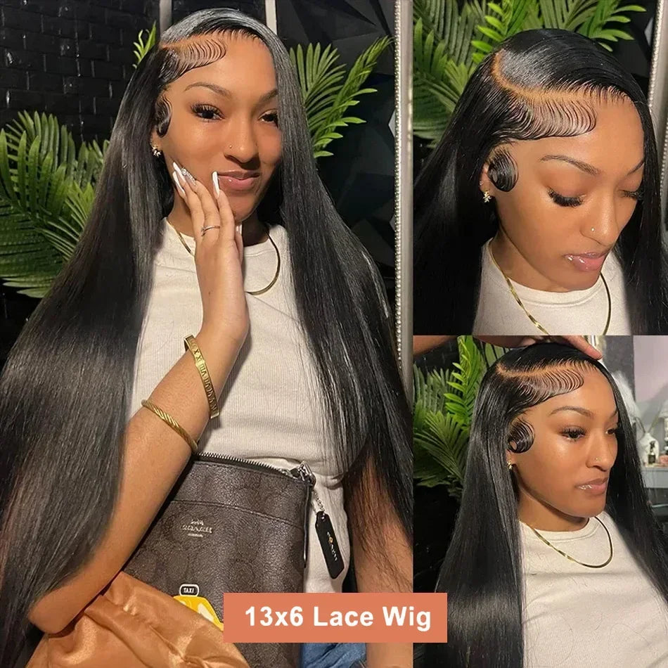 Straight Human Hair Wigs Hd Lace Brazilian