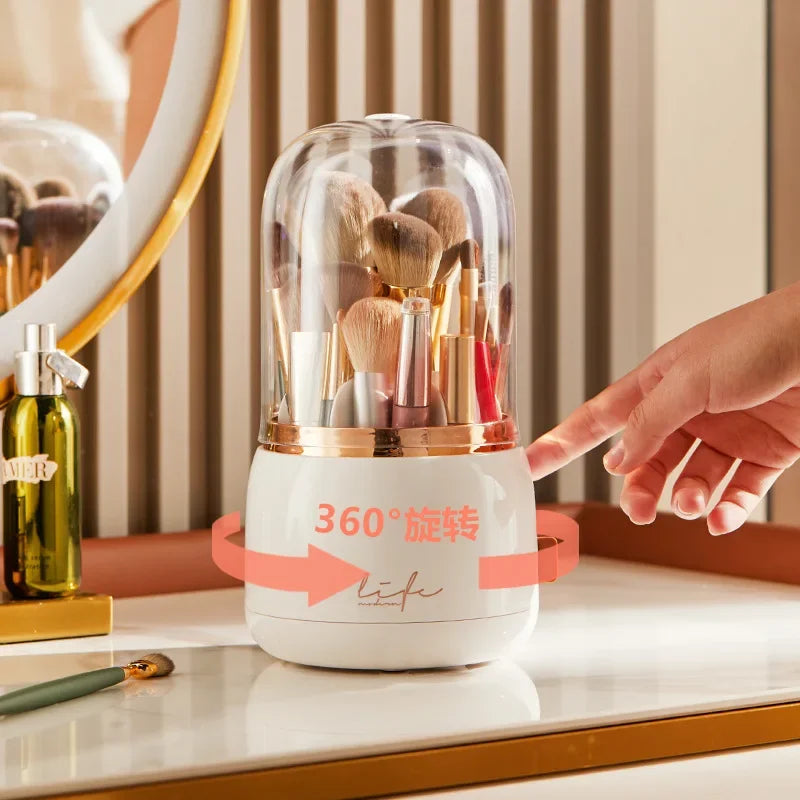 360 Rotating Clear Makeup Organizer