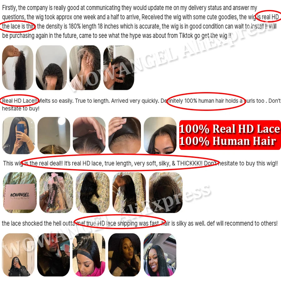 WOW ANGEL HD Lace Frontal Wig HD Lace