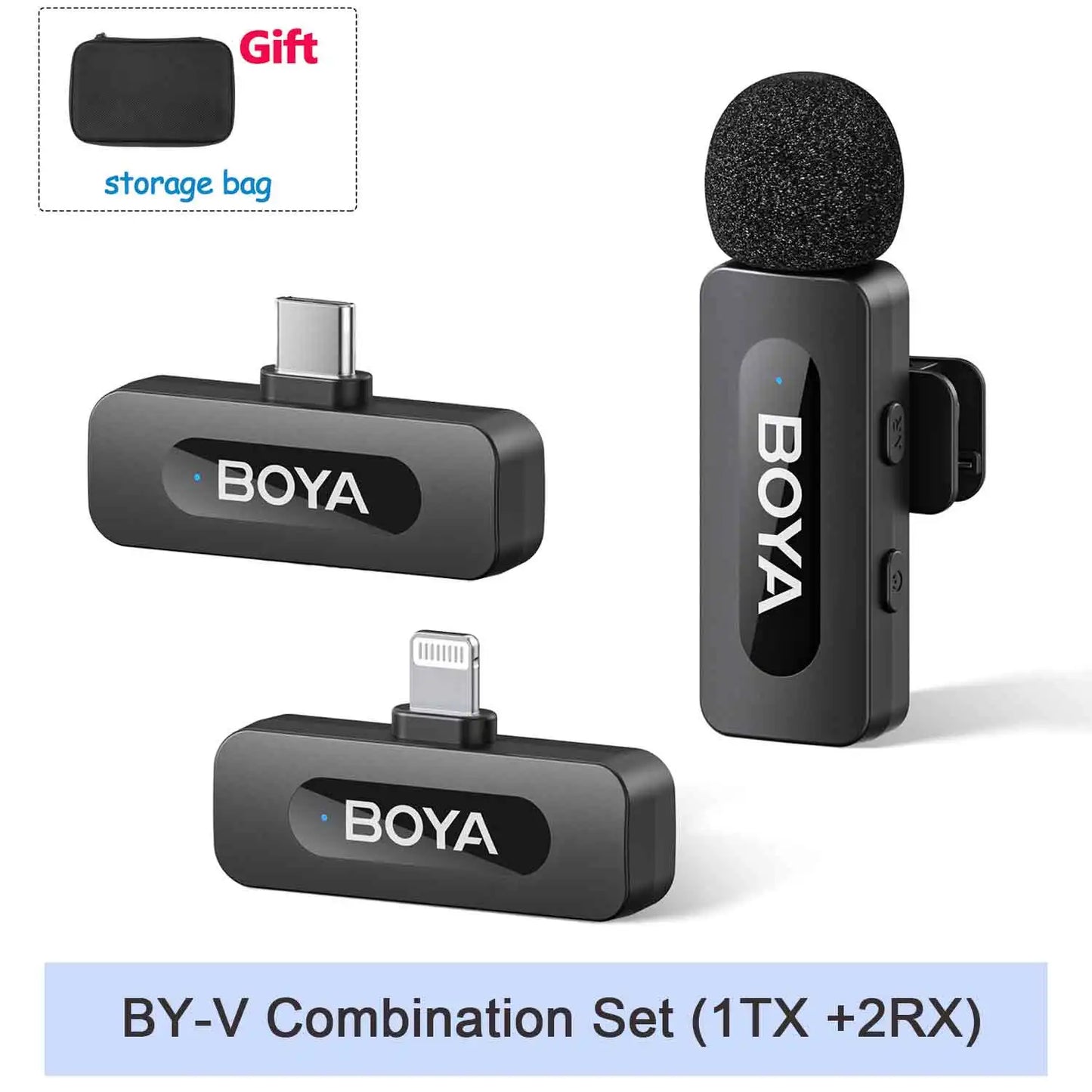 BOYA BY-V Pro Wireless Lavalier Microphone Ki
